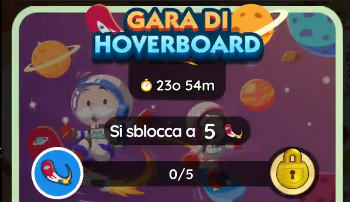 Evento Gara di Hoverboard Monopoly Go (Elenco dei Premi)